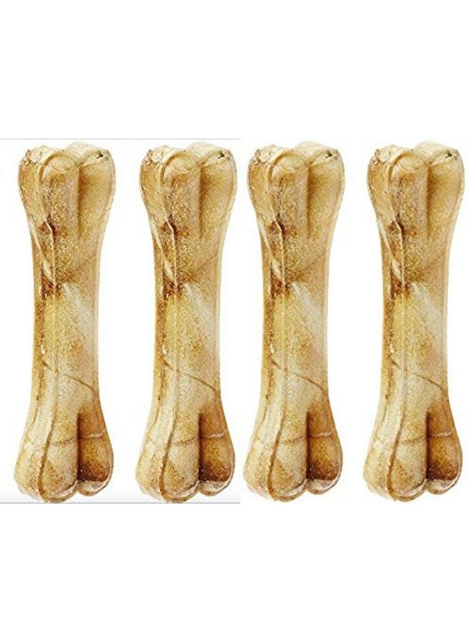 سايج سكوير عظمة مضغ من الجلد الخام المضغوط للعناية الصحية بالكلاب (6 بوصات) (عبوة من 4 عظام) - Image 1