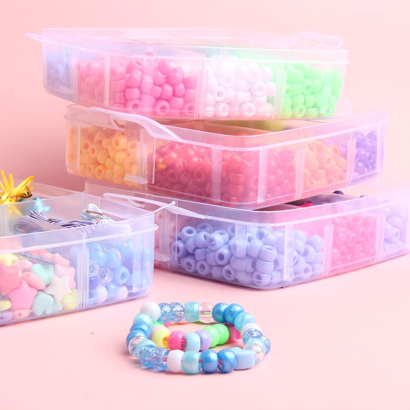 A Set Of About 3630 Small Horse Shaped Beads In A Box Jewelry Making Kit With Multiple Colors And 6x9mm Kandi Beads Includes Letter Beads Bead Threads And Accessories - Image 3