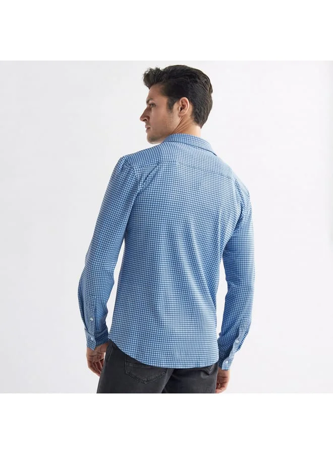 Splash FAV Checked Shirt with Long Sleeves