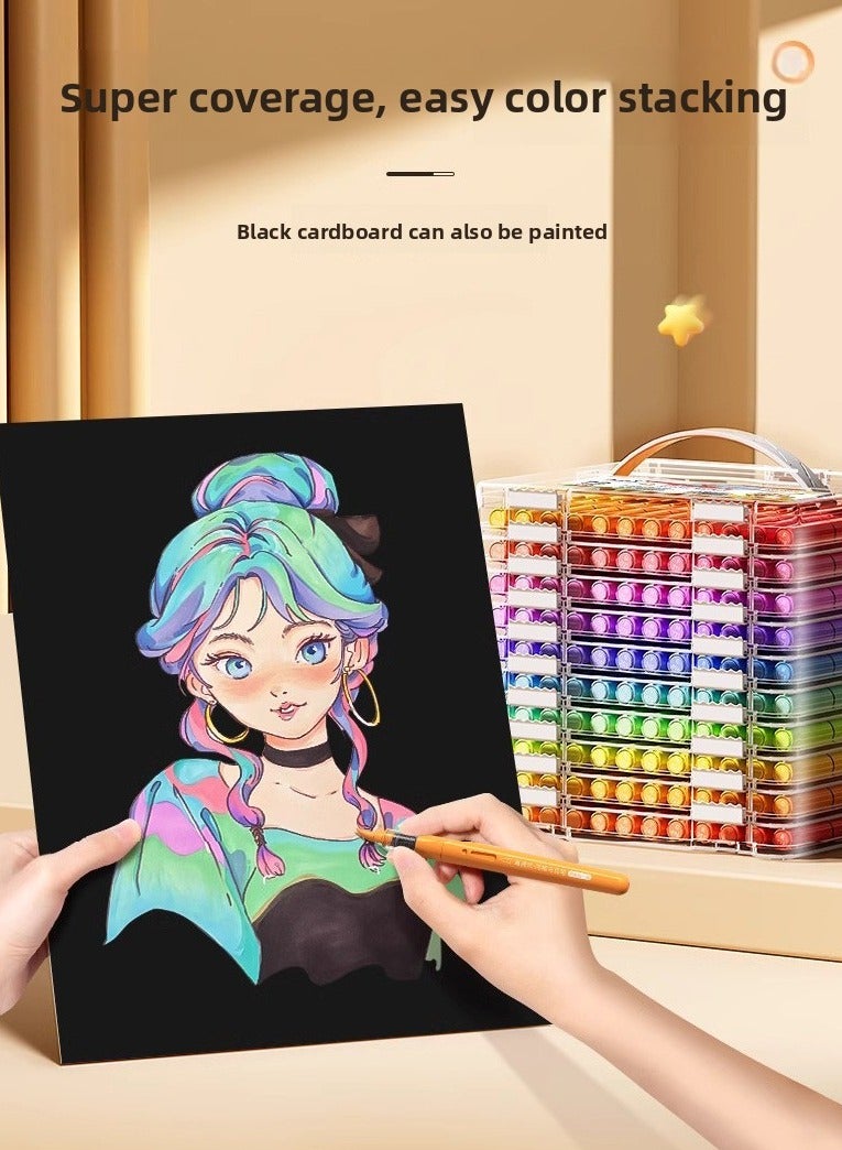 48pcs Direct Drop Acrylic Marker Pen, Soft Pen Tip, Washable, DIY Handmade Creative Painting Tool for Kids - Image 3