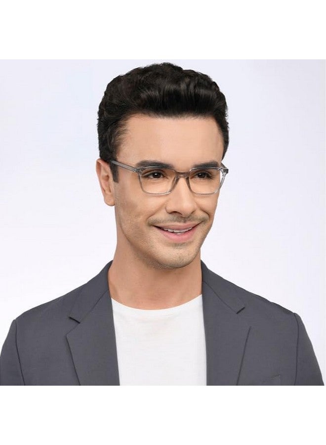 LENSKART BLU | Zero Power Bluecut & Antiglare Computer Eyeglasses | Gaming Glasses | Grey Full Rim Rectangle | For Men & Women | Medium | LB E14067 - Image 3