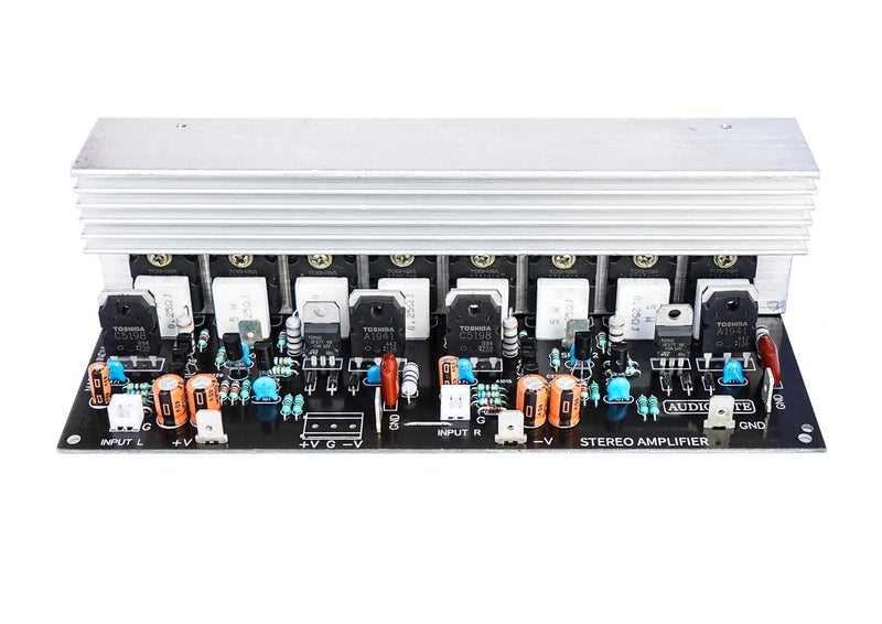 AUDIO LITE 200+200 Watt RMS Stereo Amplifier Board with 2SC5200 + 2SA1943 (400W stereo) (Complete MQ-1) - Image 2