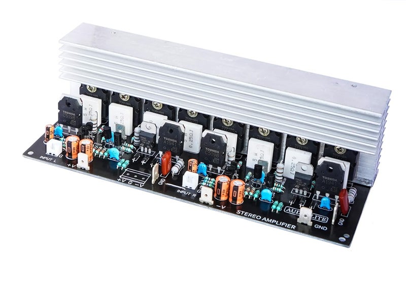 AUDIO LITE 200+200 Watt RMS Stereo Amplifier Board with 2SC5200 + 2SA1943 (400W stereo) (Complete MQ-1) - Image 3