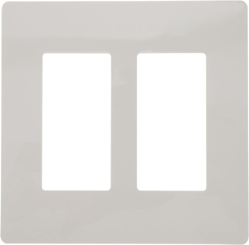 Screwless Wall Plates for Electrical Outlets 2 Gang Cover Plates Smooth Finish Certified Electrical Outlet for Home and Office Use - Image 1