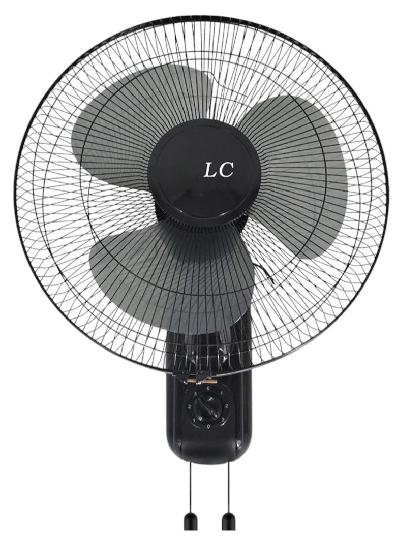 ال سي مروحة حائط بثلاث شفرات و3 سرعات - DLC-1640B أسود - Image 1
