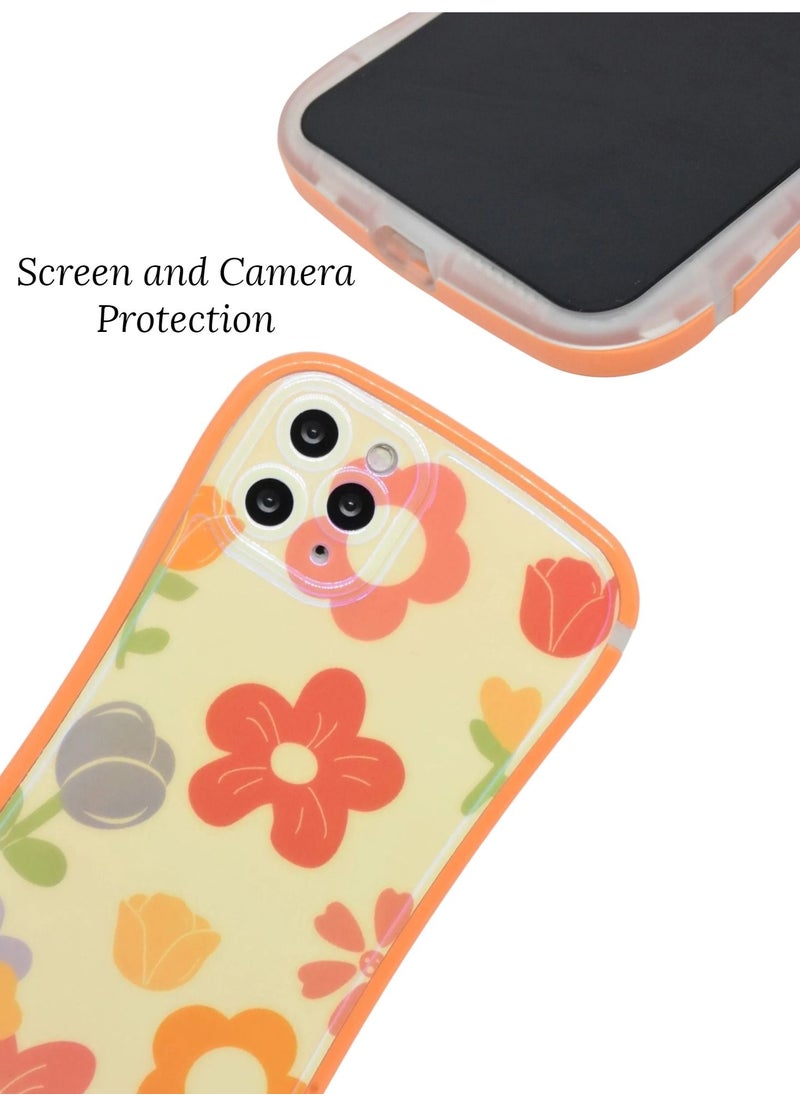 Houmt iPhone 11 Pro Max Curve Design Girls Cool Fashion Style Case with Camera Protection Full Shockproof Protective Cover  - Image 2