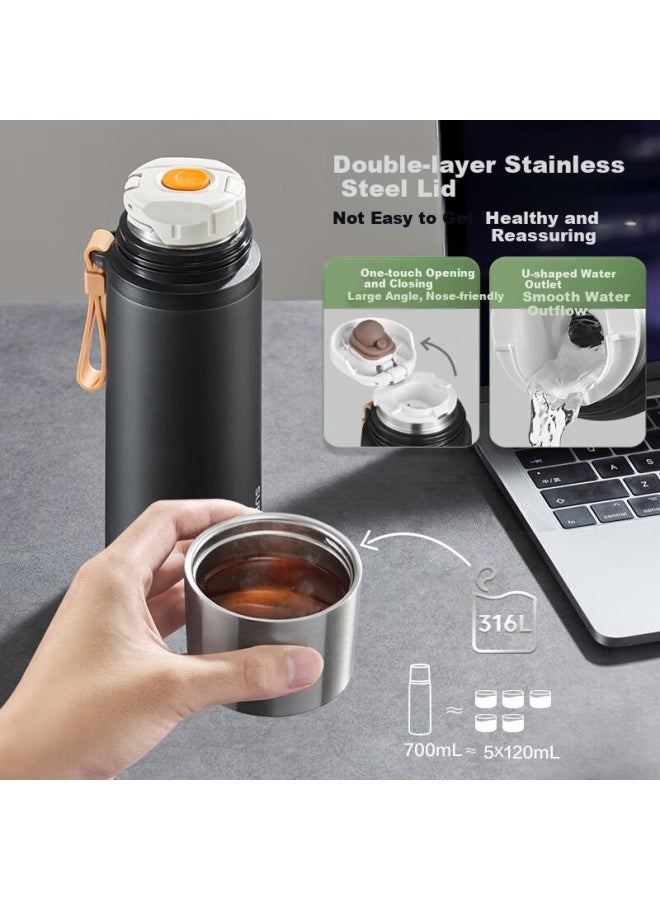 Supor Insulated Mug Large Capacity 316l Stainless Steel Water Bottle For Men Tea Infuser Cup With Tea Separator Business Portable Car Cup - Image 2