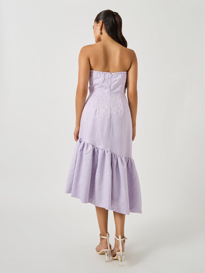 ستايلي فستان لافندر غير متماثل - Image 5