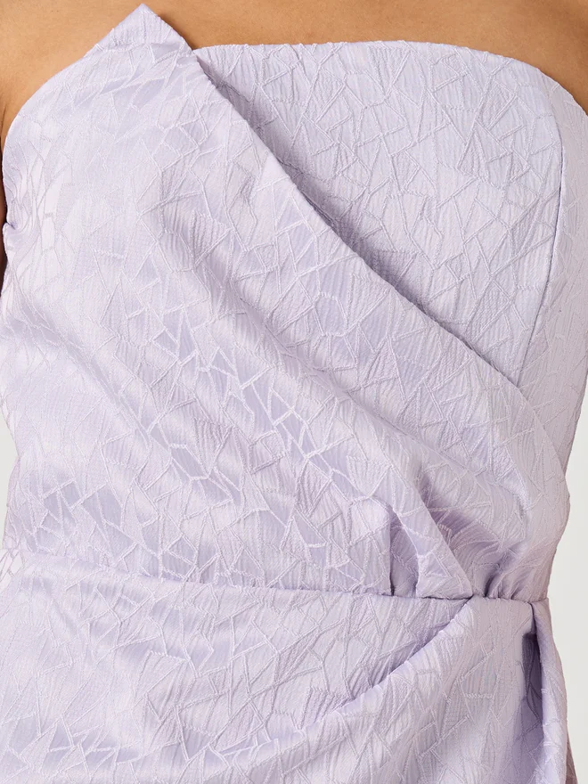 Styli Asymmetric Lavender Dress