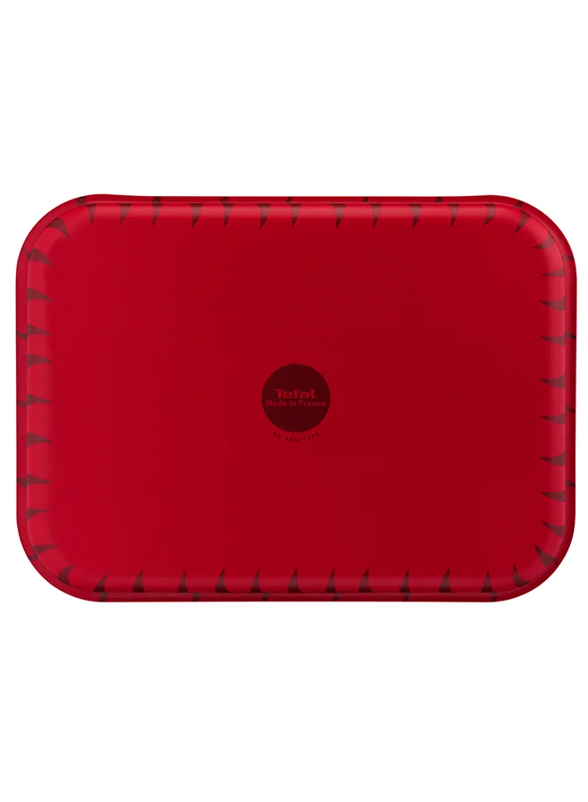 Tefal Les Specialistes Oven Dish Non-Stick Coating Aluminum Heat Diffusion Easy Cleaning Red Made In France 31X45 Cm