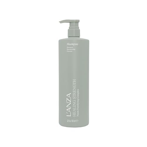 LANZA L'ANZA Healing Strength Shampoo For Dry, Damaged Hair, Daily Shampoo that Strengthens, Repairs Damage, Moisturizing, Boosts Shine, Gentle Cleanse, Color Safe Anti-Humidity, Sulfate Free (33.8 Fl Oz) - Image 1