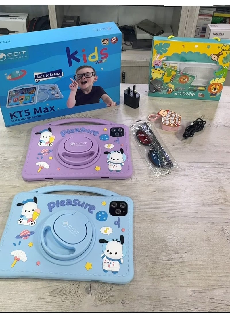 CCIT KT5 MAX 10 inch screen Kids Tablet with 256GB ROM + 6GB RAM blue colour - Image 4