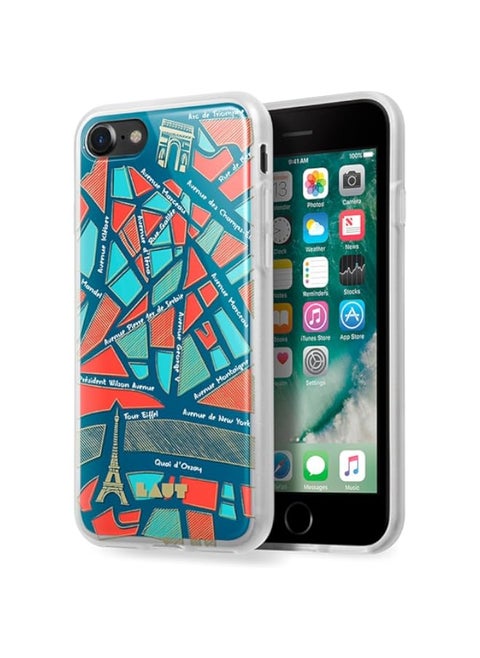 LAUT - NOMAD Case for iPhone 8 / iPhone 7 with Double Layer Protective Map Design (Paris)