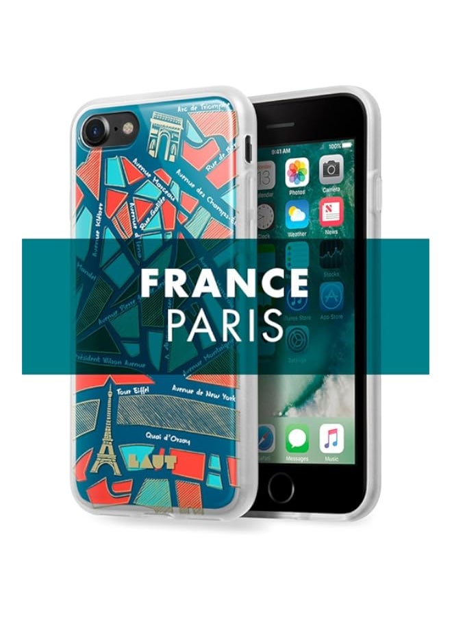 BGM - LAUT - NOMAD Case for iPhone 8 / iPhone 7 with Double Layer Protective Map Design (Paris) - Image 1