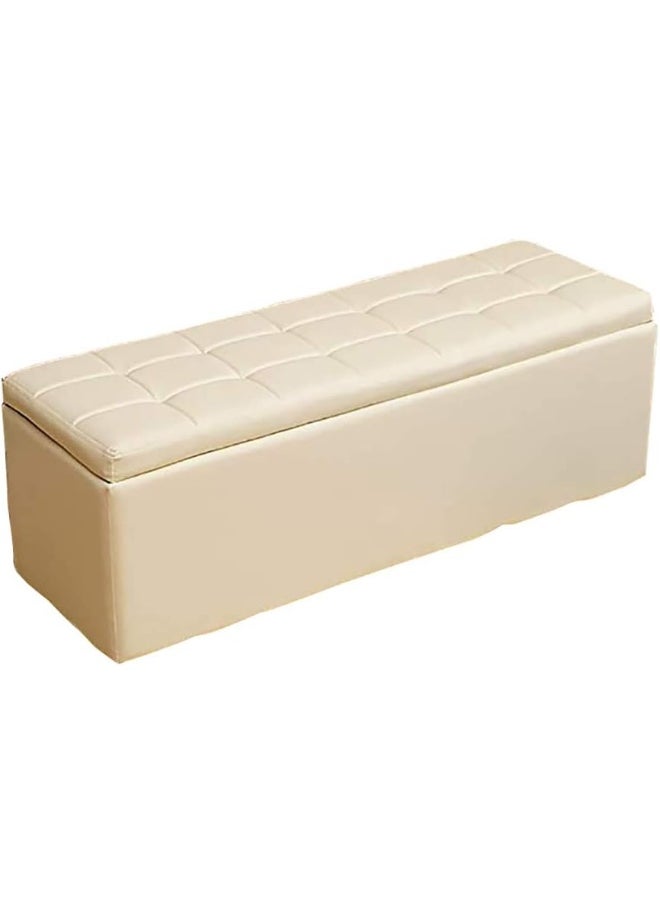 Nubeats Nubeats Foot Stool Rest Ottoman Storage Boxes Rectangle Stools Chair Living Room Bedroom Vintage Seat Stool Pouffe Chair  - Image 1