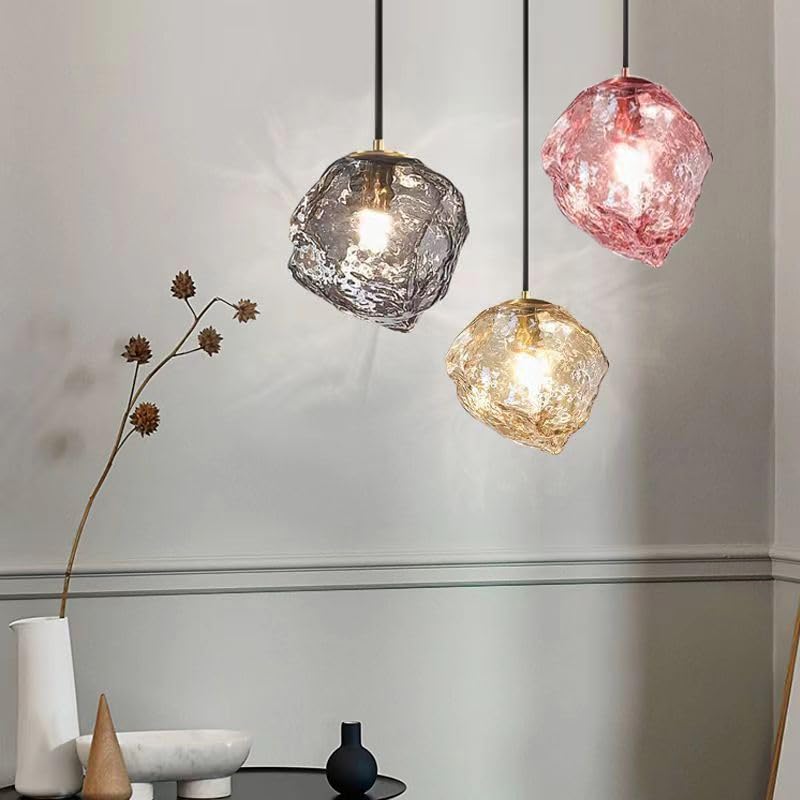 CITRA 3 Light Led Color Glass Pendant Ceiling Hanging Light - Warm White - Image 1