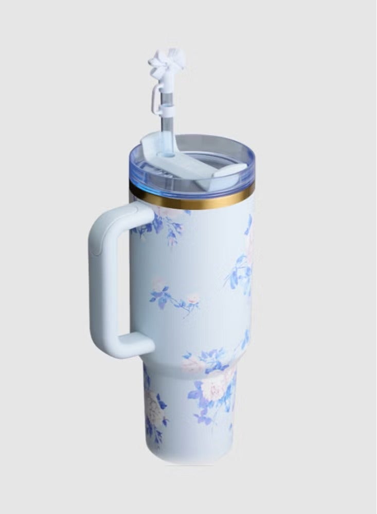 Stanley cup H2.0 Stainless Steel with Lid and Straw for Water Iced Tea,Coffee and - Image 2