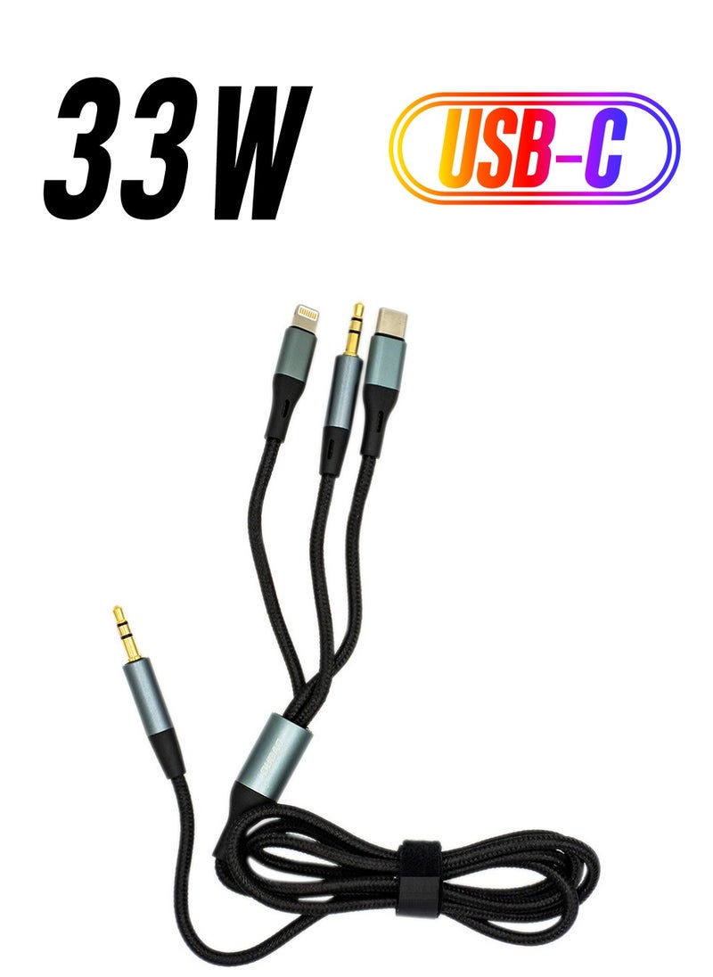 DUDAO 3 in 1 Audio Cable  - Image 1