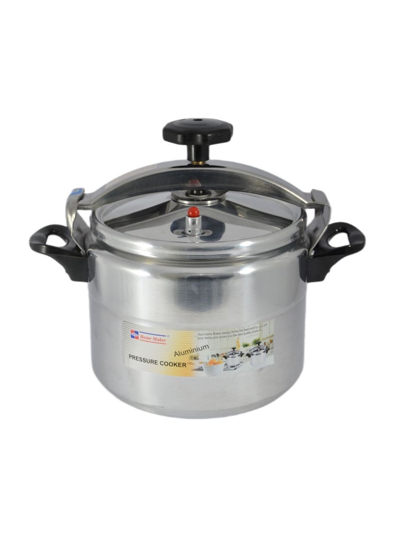 Homemaker Aluminium Pressure Cooker 24Cm - 8 Liter Capacity - Silver - Image 2