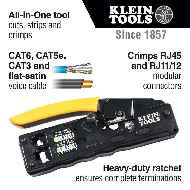 Klein Tools VDV026-831 The VDV ProTech Data Kit Has all the Tools Needed to Install Twisted Pair Cables - Image 2