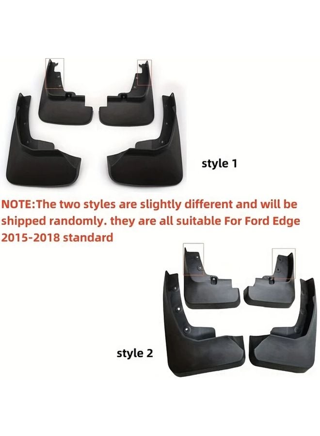 2015 2018 Ford Edge ABS Fender Mudguard Splash Flap Set 4PCS FF 15 Model - Image 5