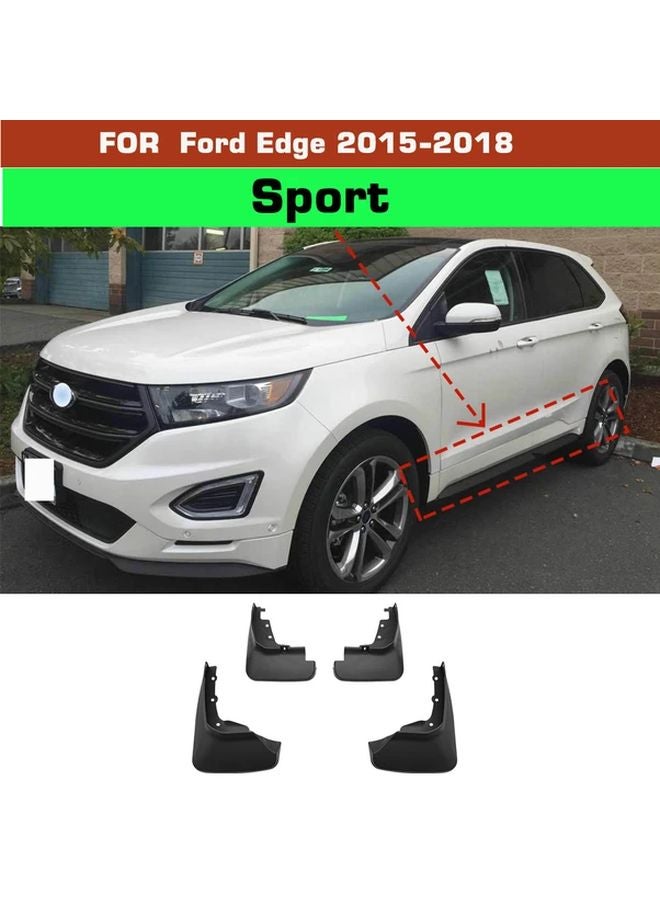 2015 2018 Ford Edge ABS Fender Mudguard Splash Flap Set 4PCS FF 15 Model - Image 1