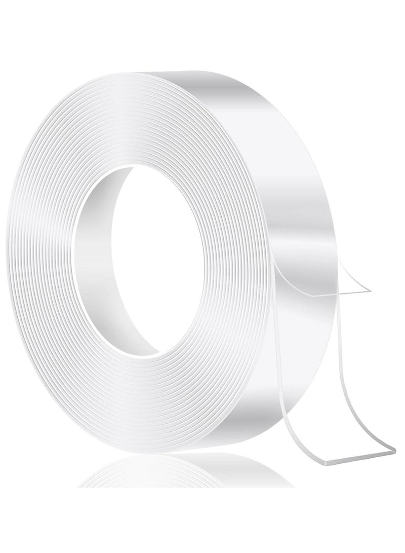 شريط نانو مزدوج الجوانب بسماكة 3 مم | شريط لاصق قوي وشفاف للتثبيت | شريط حائط متين، قابل للغسل، قابل لإعادة الاستخدام، وقابل للإزالة، مناسب للمنزل، المكتب، المطبخ، الحمام، الإطارات، والديكورات المنزلية - Image 1