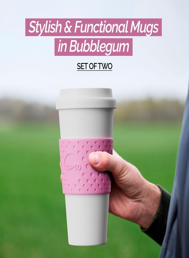 Copco 2510-9920 Acadia Travel Mug, 16-Ounce, Bubble Gum (Set of 2) - Image 2