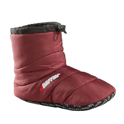 Baffin unisex-adult Cush Insulated Slipper Booty, Merlot, Small / 3-4 M US Big Kid / 5-6 B(M) US Women - Image 1