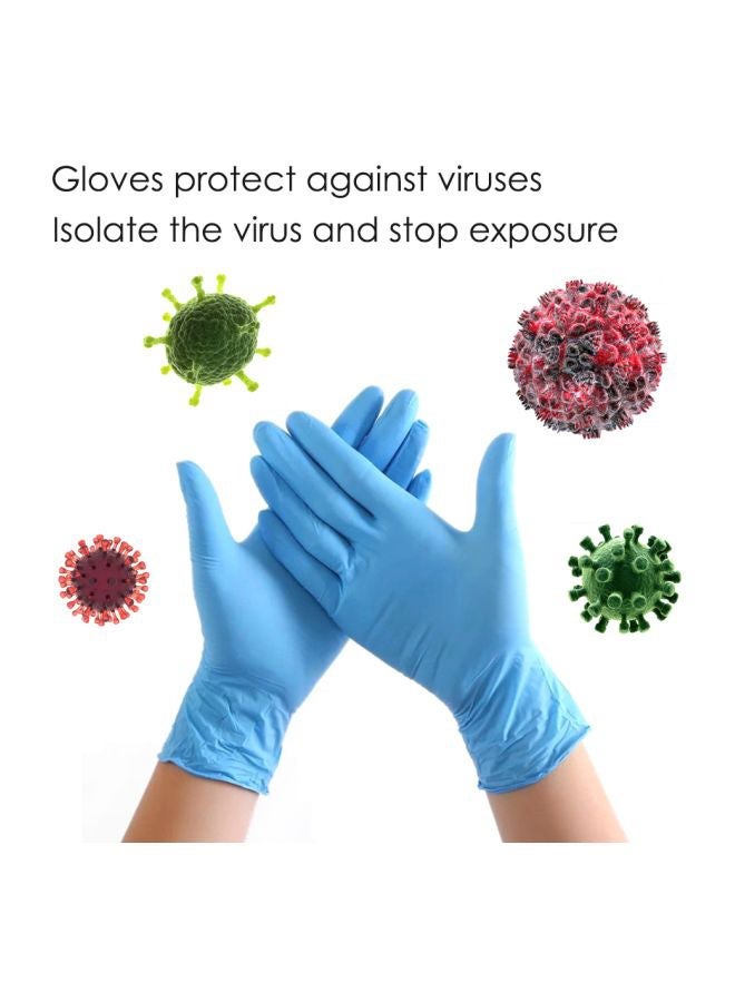 NIBEMINENT Pair Of Protective Gloves Blue 10x22cm  - Image 2