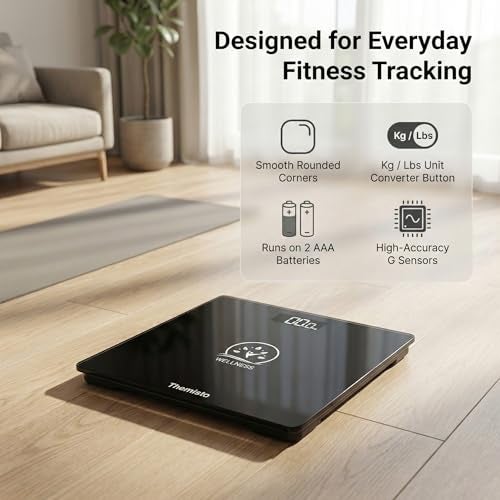 Themisto TH-WS40 Body weight Scale, With High Precision Sensors | Backlit Display | - Image 2