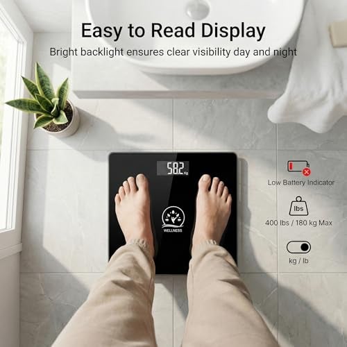 Themisto TH-WS40 Body weight Scale, With High Precision Sensors | Backlit Display | - Image 4