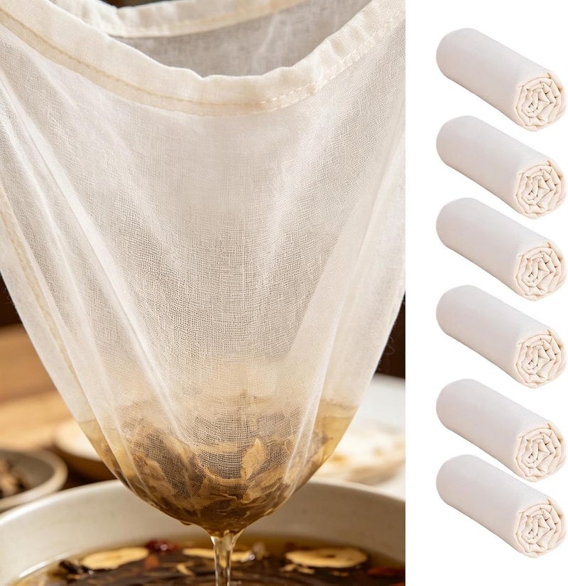Cheese Cloths, Unbleached Reusable Fine Mesh | Cheesecloth Cotton Nut Milk Strainer | for Juicing Soy Milk Yogurt Making DIY Drinks Crafts - Image 3