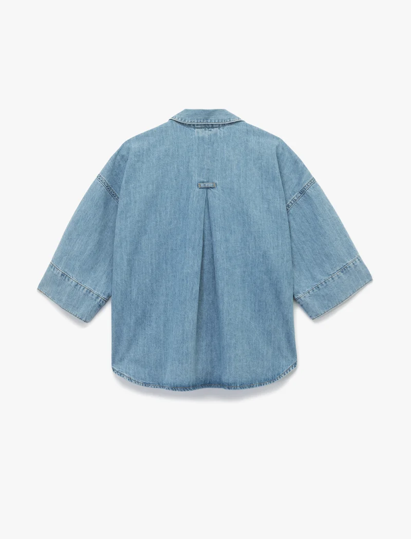 Koton  Short Sleeve Jean Shirt for Women | Best Price UAE