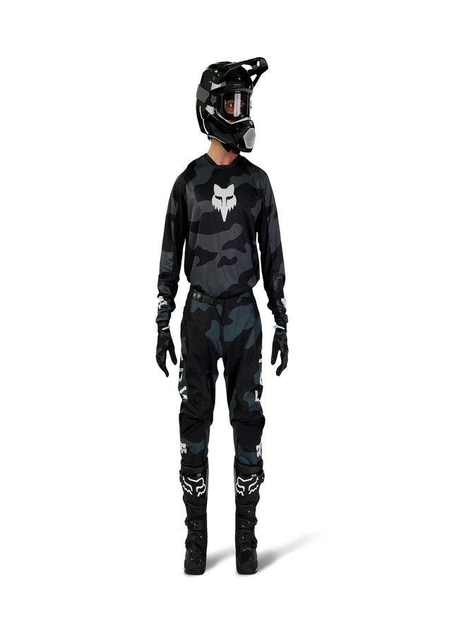 Fox Racing 180 BNKR Motocross Jersey, Black CAMO, Medium - Image 1