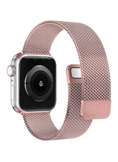 Generic Stainless Steel Magnetic Band Compatible with Apple Watch 49mm 45mm 44mm 42mm, Adjustable Milanese Magnet Metal Strap Men Women for iWatch Series 8/7/6/5/4/3/2/1/SE/Ultra  - Image 3