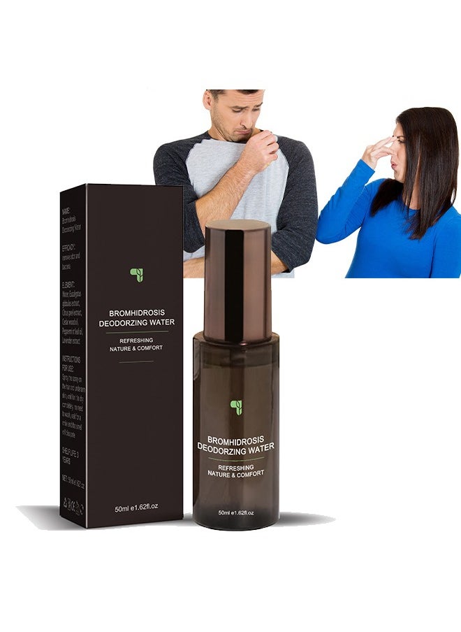 West&Month Bromhidrosis Deodorzing Water 50ml- Bromhidrosis Spray for Eliminate Armpit Odor,Body Odor Spray Underarm Antiperspirant and Deodorant Mild Long Lasting Waterproof Sweatproof  - Image 1
