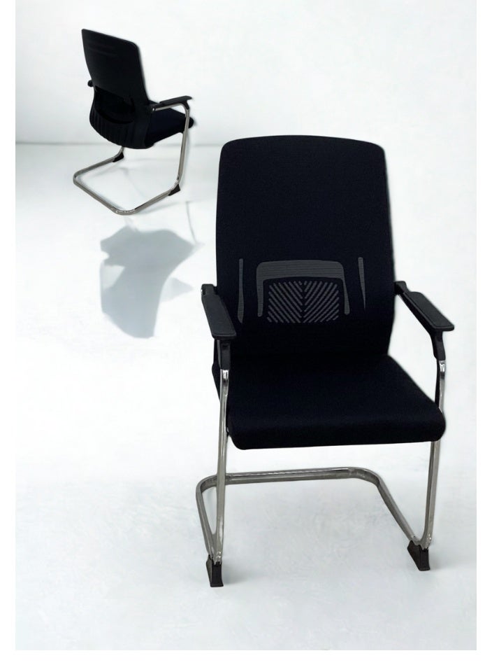 سمارت هوم كرسي مكتب مريح، كرسي كمبيوتر ثابت، كرسي اجتماعات، كرسي تدريب الزوار والمؤتمرات، كرسي مكتب شبكي مبطن من مادة البولي يوريثين - Image 4