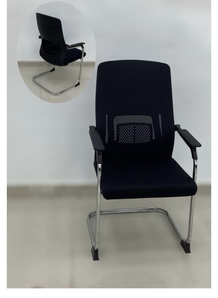 سمارت هوم كرسي مكتب مريح، كرسي كمبيوتر ثابت، كرسي اجتماعات، كرسي تدريب الزوار والمؤتمرات، كرسي مكتب شبكي مبطن من مادة البولي يوريثين - Image 5