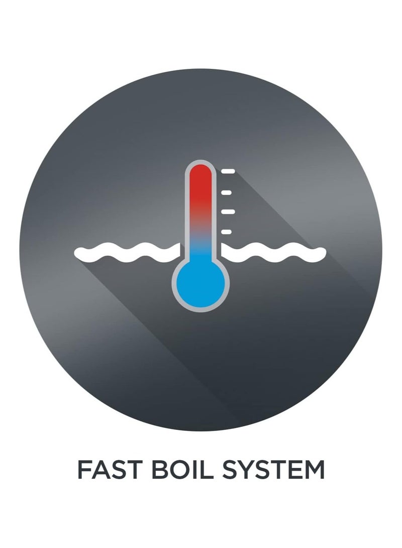 Westinghouse 2200W Electric Glass Kettle, Transparent with Blue Illumination, 1.7L, Cordless Serving, 360° Swivel Base, Auto/Manual Shut-Off, Boil Dry Protection - Image 5