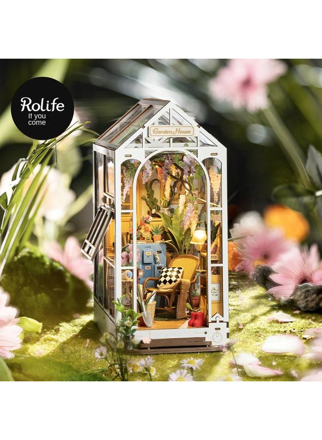Bluejw If You Come To Diy Book House Holiday Flower House Creative Wooden 3d Hand Assembled Gift Toy Gift - Image 5