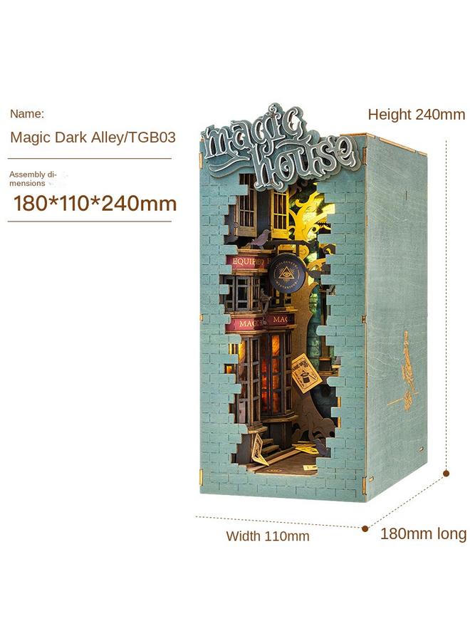 Bluejw If You Come To Diy Book House Holiday Flower House Creative Wooden 3d Hand Assembled Gift Toy Gift - Image 1