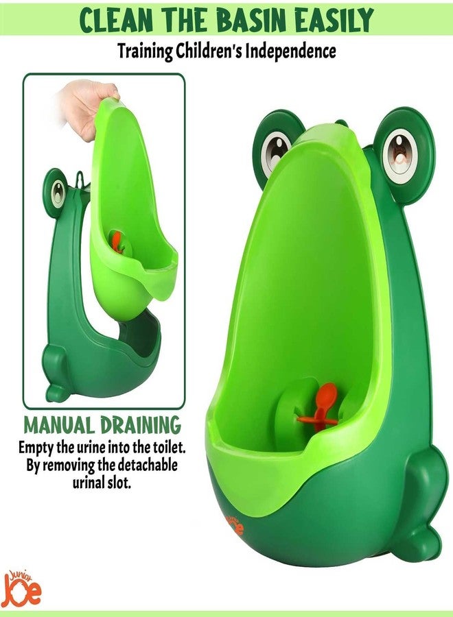 RUDRO IMPEX Children's Urinal for Boy Standing Potty Training, Portable Wall Pee Trainer Urinal for Baby Boys Kids Toddler (Frog-Green Parrot) - Image 4