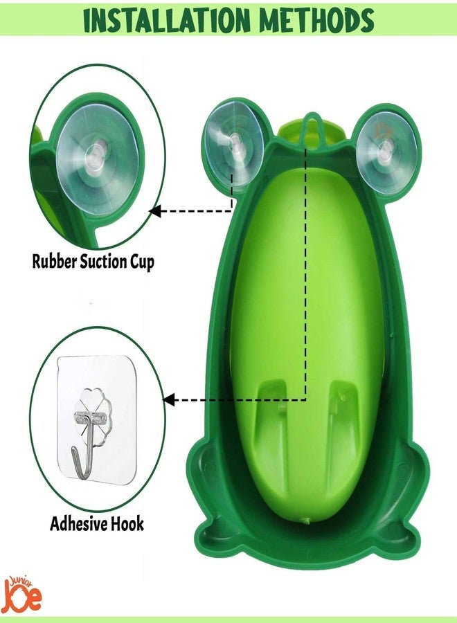 RUDRO IMPEX Children's Urinal for Boy Standing Potty Training, Portable Wall Pee Trainer Urinal for Baby Boys Kids Toddler (Frog-Green Parrot) - Image 5