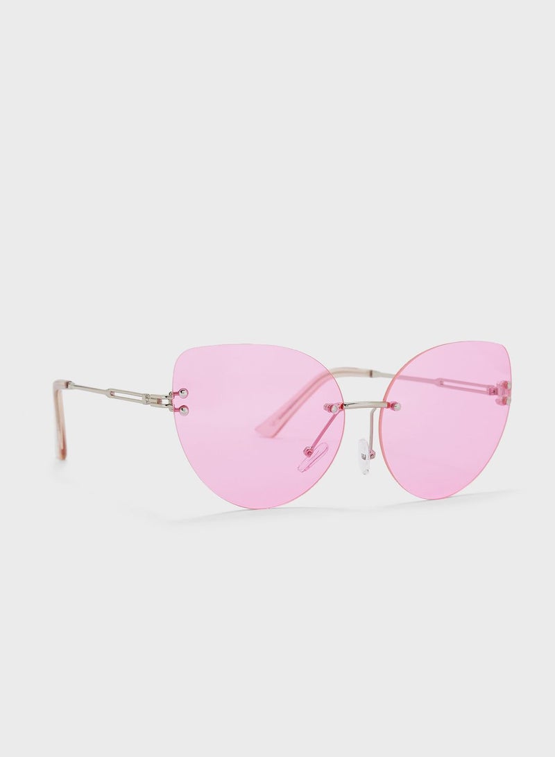 Ginger Rimless Cat Eye Sunglasses  - Image 1