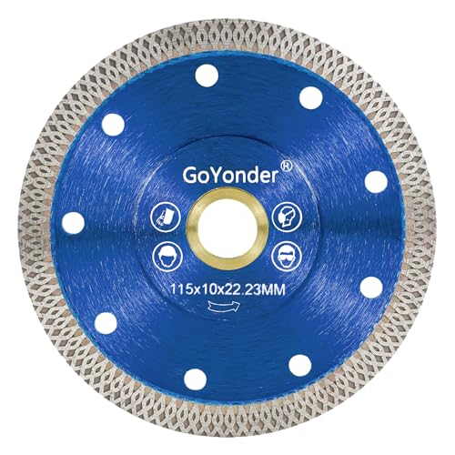 GoYonder شفرة بلاط GoYonder 4.5 بوصة، شفرة منشار ألماس رفيعة جداً لقطع بلاط البورسلين، الجرانيت، الرخام، والسيراميك (4.5)  - Image 1