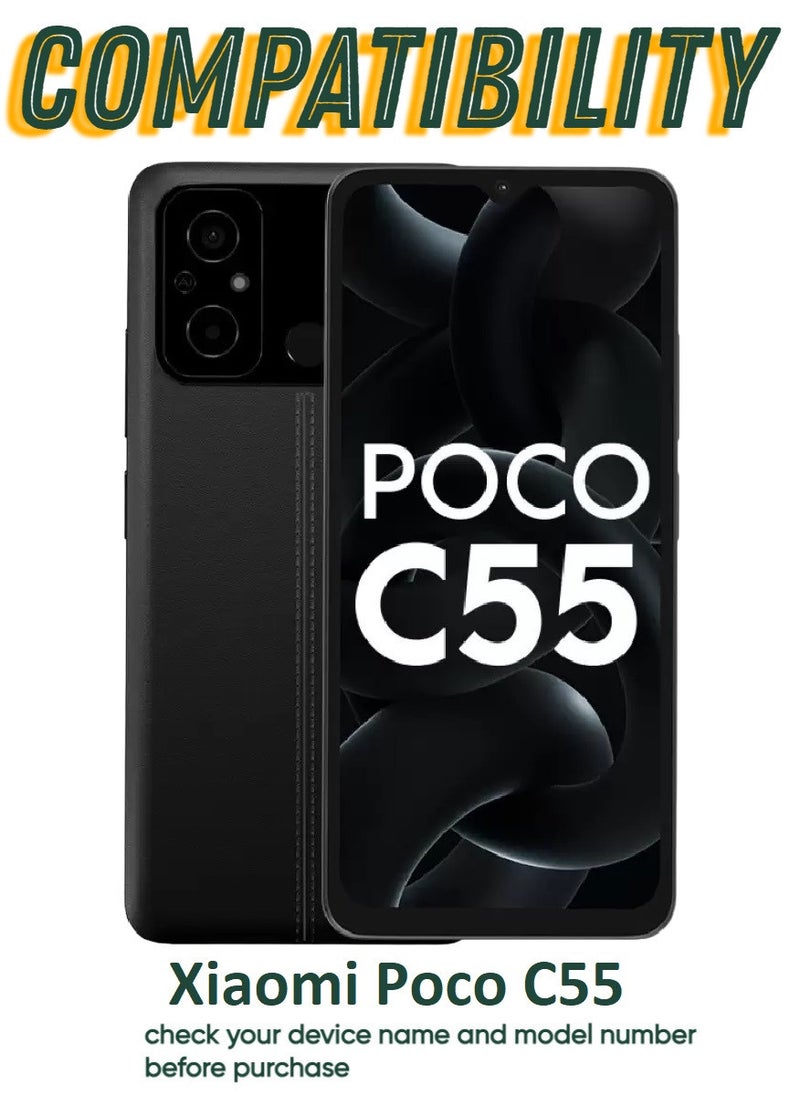 ACLIX Antistatic ESD Dustproof Premium Quality High Definition Tempered Glass Screen Protector Designed For Xiaomi Poco C55 - Image 3