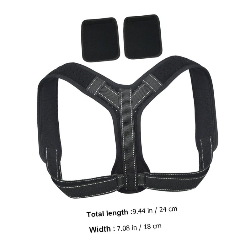 Ergonomic Back Posture Corrector For Women Men Support Comfortable Black - Image 3