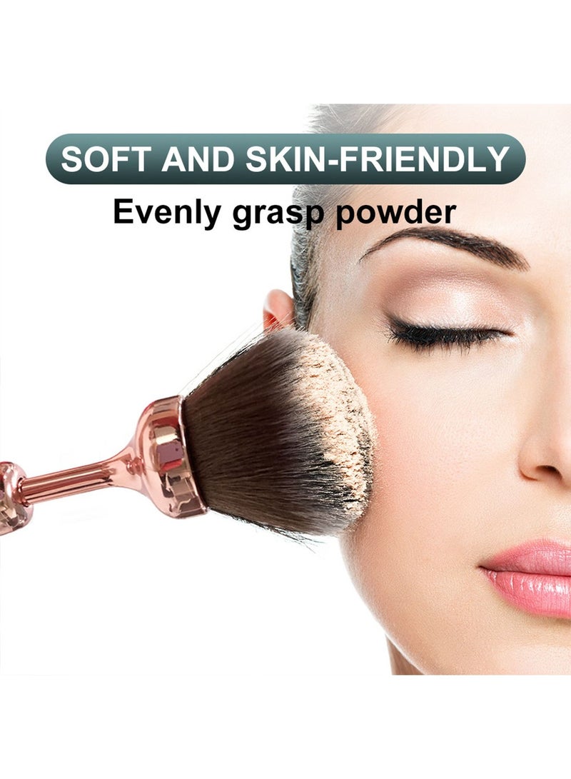 USB Rechargeable Multifunctional Electric Makeup Brush 10 Gears Vibration Massage Brush for Powder Based Make Up Suitable All Skin Types - Image 4