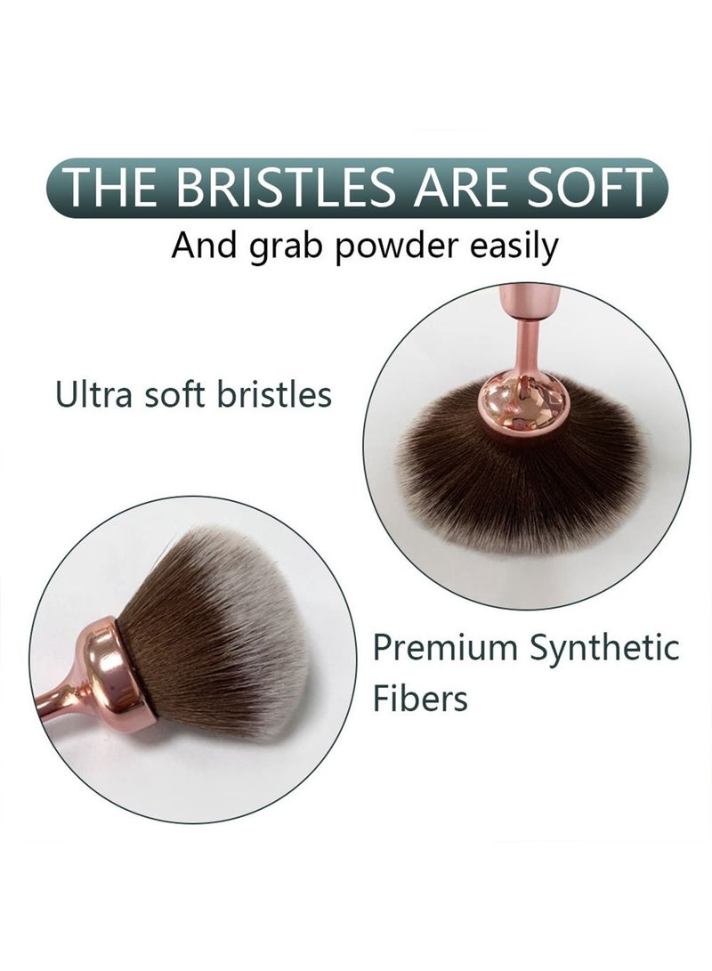 USB Rechargeable Multifunctional Electric Makeup Brush 10 Gears Vibration Massage Brush for Powder Based Make Up Suitable All Skin Types - Image 5